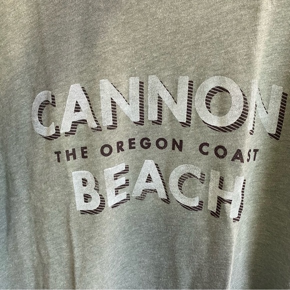 Alternative Apparel Cannon Beach The Oregon Coast Crew Short Sleeve T-Shirt - Picture 3 of 9